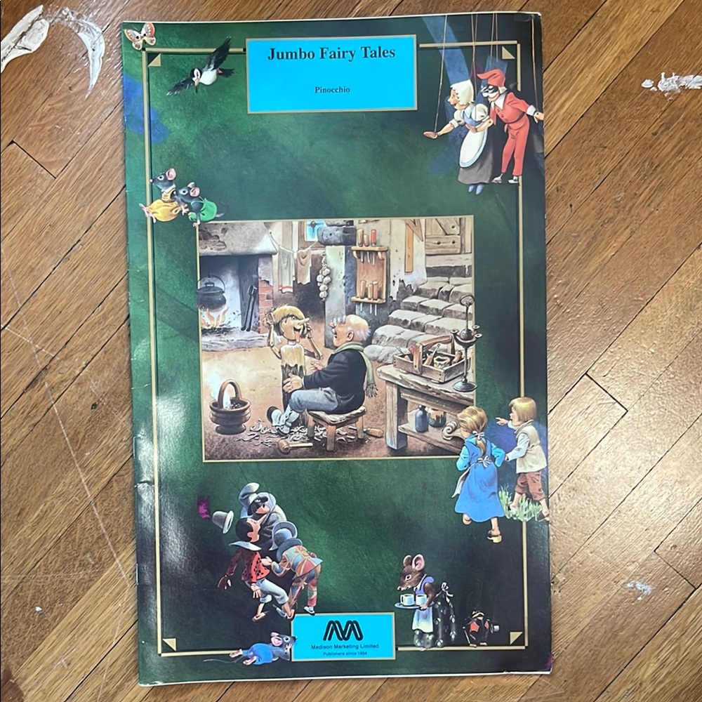 Vintage Jumbo Fairy Tales: Pinocchio Book